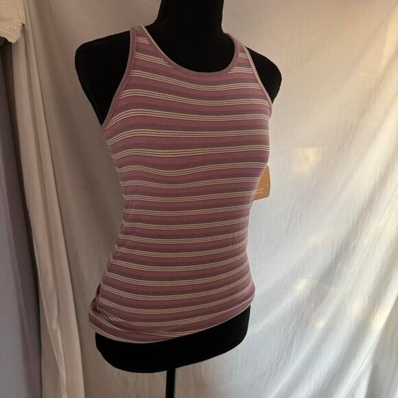 Striped racer back tank top bixby nomad girls large 12 14 boho Summer rayon - Picture 7 of 8